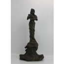 Alte evtl Antike Bronzefigur Frau Blumen Skulptur Statue...