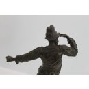 Antike Bronzefigur Eugene Barillot Wandersmann Skulptur Statue B&uuml;ste #4594