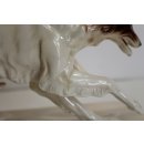 Alte Katzh&uuml;tte Hertwig Porzellan Figur Barsoi Hunde Skulptur Statue #5350