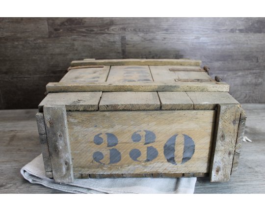 Alte evtl. Munitionskiste Holzkiste Box Truhe Koffer Militaria Schatzkiste #5487