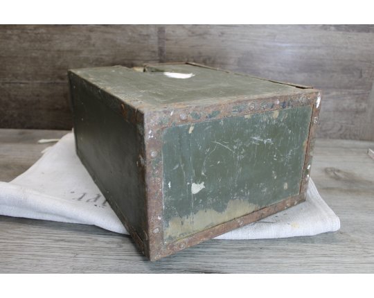 Alte evtl. Munitionskiste Holzkiste Box Truhe Koffer Militaria Schatzkiste #5489