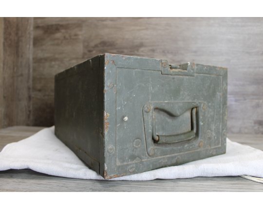 Alte evtl. Munitionskiste Holzkiste Box Truhe Koffer Militaria Schatzkiste #5490