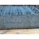 Alte antike Bierkiste Metallkiste Bierkasten Traubenbr&auml;u G&uuml;nzburg Brauerei #5911