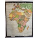 Alte Schulkarte Die Staaten Afrikas von 1937 Rollkarte...