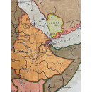 Alte Schulkarte Die Staaten Afrikas von 1937 Rollkarte Wandkarte Lehrkarte #6257
