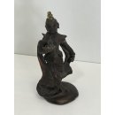 Antike Bronzefigur Asiatika Indien Asien Skulptur Statue B&uuml;ste Antiquariat #6365