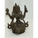Antike Bronzefigur Asiatika Nepal Asien Skulptur Statue...