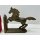 Paar Vintage Buchst&uuml;tzen Pferd Hengst Messing Figur Skulptur Statue #6503