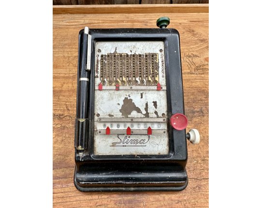 Stima antik Rechenmaschine 30er Jahre Denker Calculator Technik Museum #6589