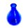 AOF Violetta Vase S blau Blumenvase mundgeblasen Deko Landhaus Gef&auml;&szlig;