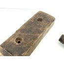 Alte antike Schraubzwinge Holz Spindel Schreiner Werkzeug Shabby Deko #6846