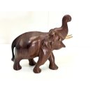 Vintage Elefant Figur Holz Tierfigur Statue Skulptur...