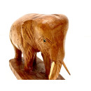 Vintage Elefant Figur Holz Tierfigur Statue Skulptur Asien Afrika Deko #7060