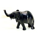 Vintage Elefant Figur Holz Tierfigur Statue Skulptur Asien Afrika Deko #7062