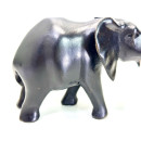Vintage Elefant Figur Holz Tierfigur Statue Skulptur Asien Afrika Deko #7062