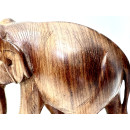 Vintage Elefant Figur Holz Tierfigur Statue Skulptur Asien Afrika Deko #7075