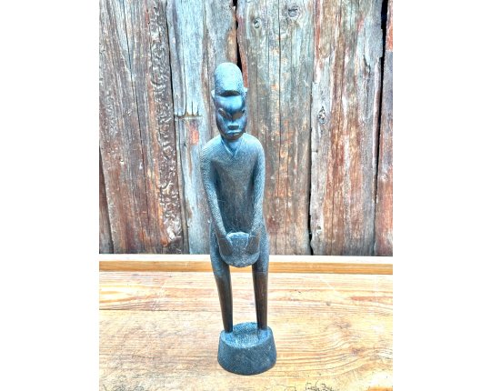 Alte antik Holzfigur Holzarbeit Schnitzerei Skulptur Afrika Deko #7121