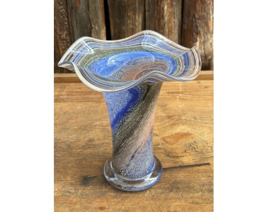Peter Kaspar Vintage Vase Blumenvase Glaskaraffe Bleiglas Bleikristall #7147