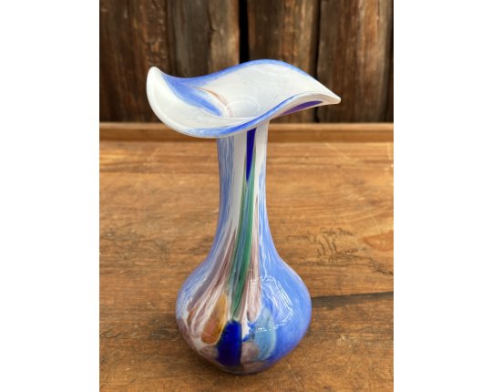 Peter Kaspar Vintage Vase Blumenvase Glaskaraffe Bleiglas Bleikristall #7148