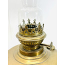 Alte antik Messing Petroleumlampe &Ouml;llampe Tischlampe Leuchte Stehlampe #7209