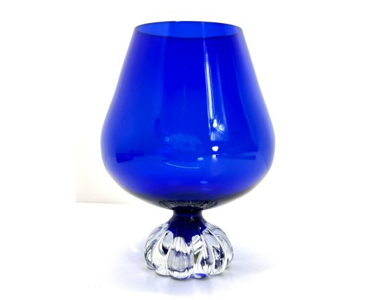 Die Superh&auml;ndler RTL Requisite Glas Kobalt Blau Vase Deko Interior Design #7230