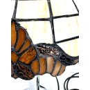 Die Superh&auml;ndler RTL Requisite Buntglas Lampe im Tiffany Stil Art Deco #7243