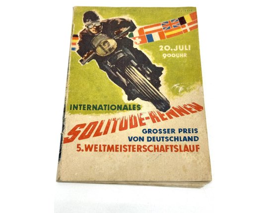 Grosser Preis von Deutschland Solitude Rennen Motorrad Seitenwagen 1952 #7339