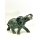 Vintage Elefant Figur Metall Tierfigur Statue Skulptur Asien Afrika Deko #7399