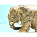 Vintage Elefant Figur Holz Tierfigur Statue Skulptur Asien Afrika Deko #7405