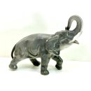Vintage Elefant Figur Porzellan Tierfigur Statue Skulptur Asien Afrika Deko 7410