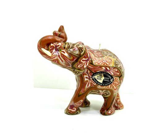 Vintage Elefant Figur Kerze Swazi Candles Tierfigur Skulptur Asien Afrika #7411
