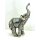 Vintage Elefant Figur Blech Tierfigur Statue Skulptur Asien Afrika Deko #7412