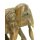 Vintage Elefant Figur Holz Tierfigur Statue Skulptur Asien Afrika Deko #7419