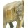 Vintage Elefant Figur Holz Tierfigur Statue Skulptur Asien Afrika Deko #7419