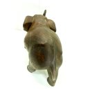 Vintage Elefant Figur Holz Tierfigur Statue Skulptur Asien Afrika Deko #7426
