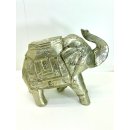 Vintage Elefant Figur Holz Tierfigur Statue Skulptur Asien Afrika Deko #7430