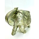 Vintage Elefant Figur Holz Tierfigur Statue Skulptur Asien Afrika Deko #7430