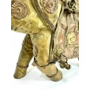 Vintage Elefant Figur Holz Tierfigur Statue Skulptur Asien Afrika Deko #7431