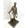 Alte Bronzefigur Bergmann Bergarbeiter Zeche Skulptur Statue Büste #7443