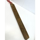 Antik Längenmaß Holzarbeit Schnitzerei China 1900 Asiatika Handarbeit #7445