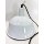 Alte Fabriklampe Weiß Emaille Lampe Industrielampe Industrial Vintage #7451