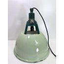 Alte Fabriklampe Emaille Lampe Mint Industrielampe...