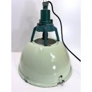 Alte Fabriklampe Emaille Lampe Mint Industrielampe Industrial Vintage Loft #7454