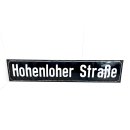 Altes Emaille Straßenschild Hohenloher Straße...