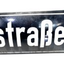 Altes Emaille Straßenschild Imbröderstraße Emailleschild Schwarz #7625