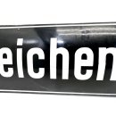 Altes Emaille Straßenschild Reichenberger Straße Emailleschild Schwarz #7631