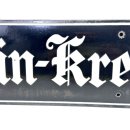 Altes Emaille Straßenschild Konradin-Kreutzer-Straße Emailleschild Schwarz #7633