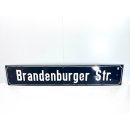Altes Emaille Straßenschild Brandenburger...
