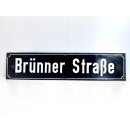 Altes Emaille Straßenschild Brünner...