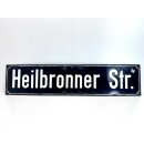 Altes Emaille Straßenschild Heilbronner...